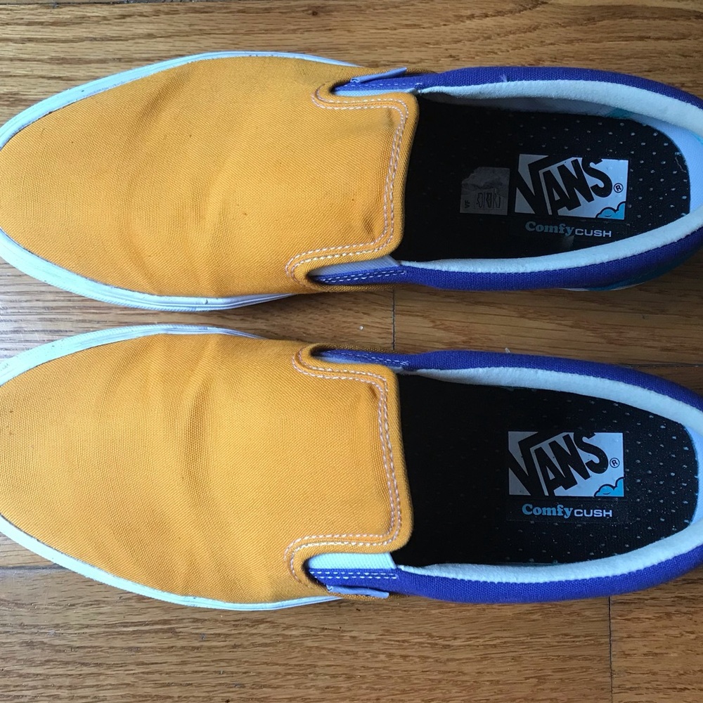 Vans Tri-color Retro Court Slip On Sneaker Unisex Men 9.5, Women 11
